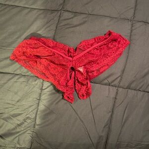 Elegant Red Lace Women's Intimate